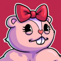 htfedition's Twitter profile image, which is Giggles' minigame portrait in The Crackpet Show.